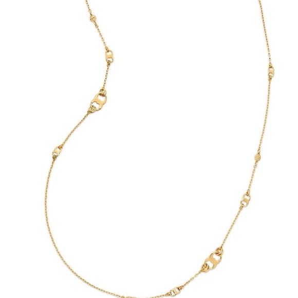 NWT Tory Burch Gemini Link Convertible Rosary Long Necklace Rtl $245 - Picture 2 of 5